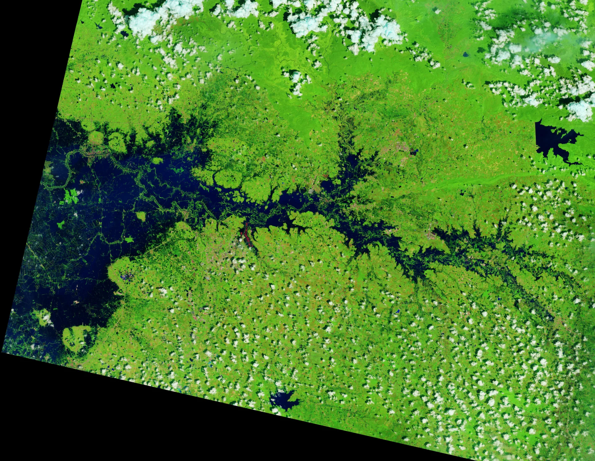 Sel Suları Tayland'ı Bastı: Landsat Taşkını Uzaydan Görüntüledi