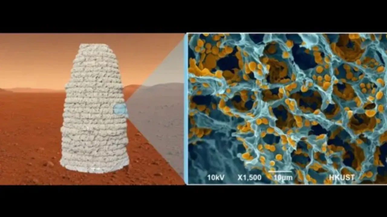 Mars toprağına maya ve jelatin karıştırıldı: Kızıl Gezegen için hafif yapı malzemesi
