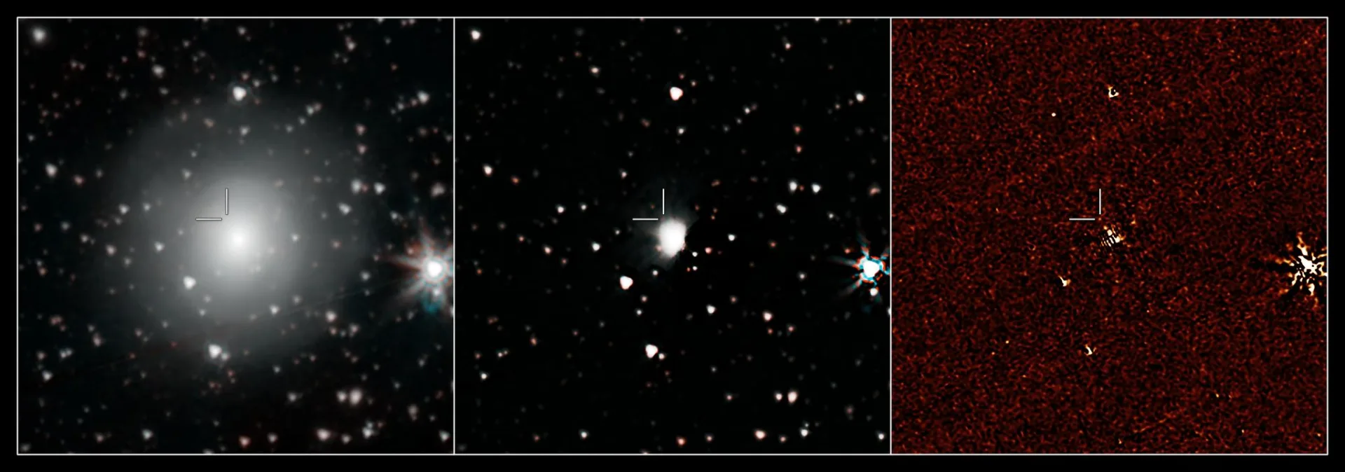 NASA'nın Spitzer Uzay Teleskobu, GW170817 olayının NGC 4993 gökadasındaki sönük kızılötesi artıkını 29 Eylül 2017'de gözledi.