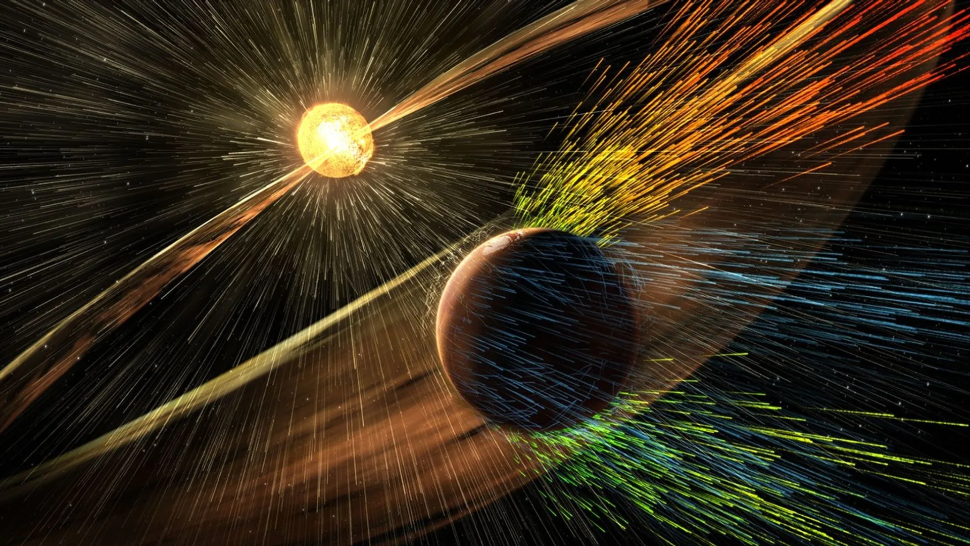 Güneş fırtınaları Mars'ın atmosferini nasıl söküp götürüyor?