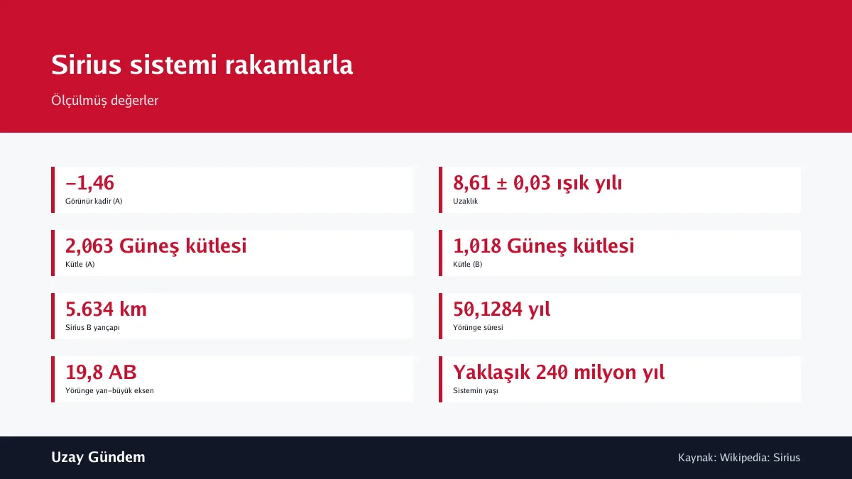 Sirius sistemi rakamlarla