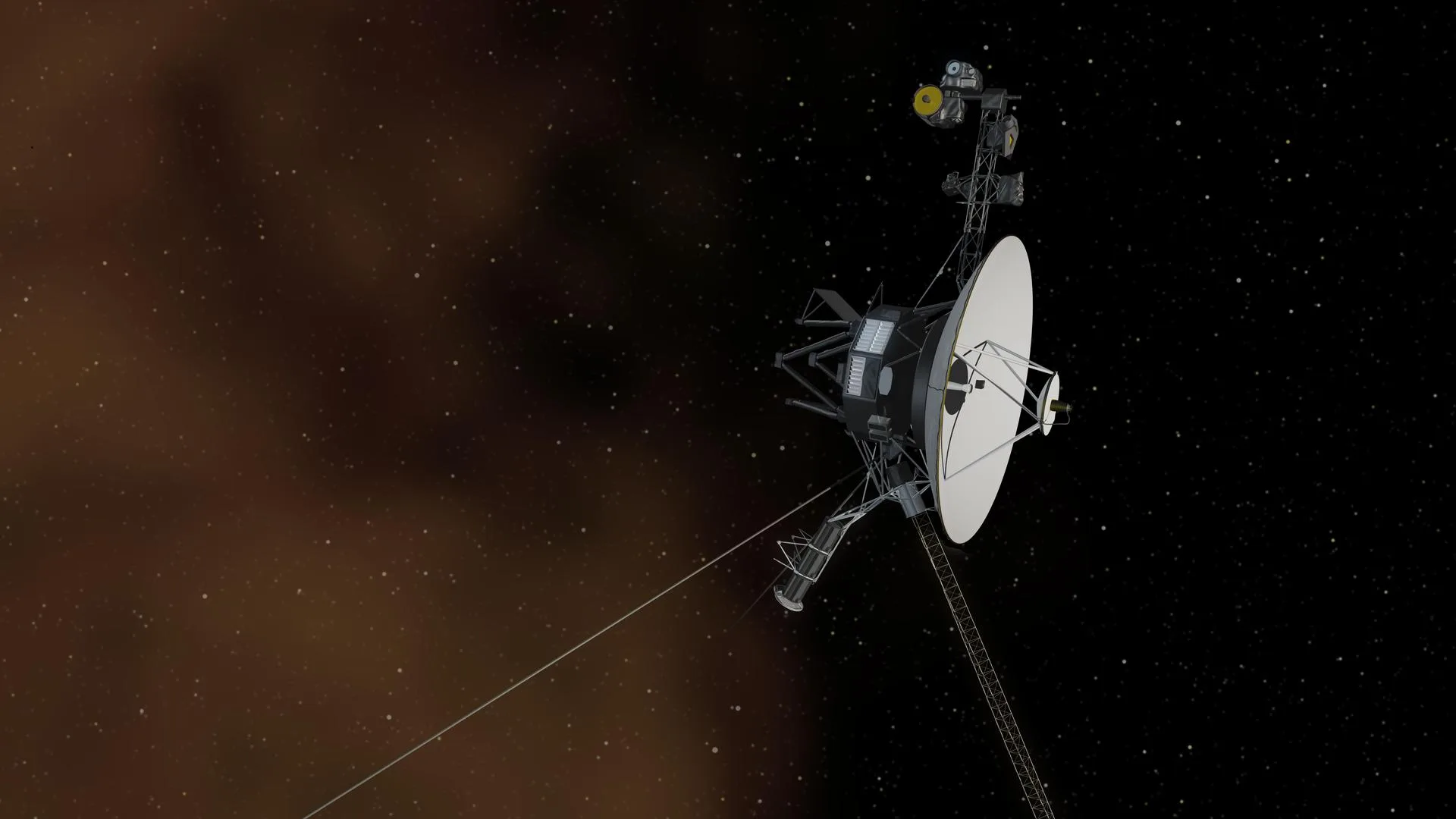 Voyager 1 uzay aracının Güneş'in etki alanını aşıp yıldızlararası ortama girişini canlandıran NASA çizimi